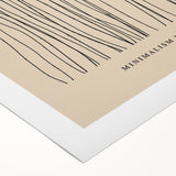 Minimalist Abstract Line Art – Minimalism No.II in Neutral Tones