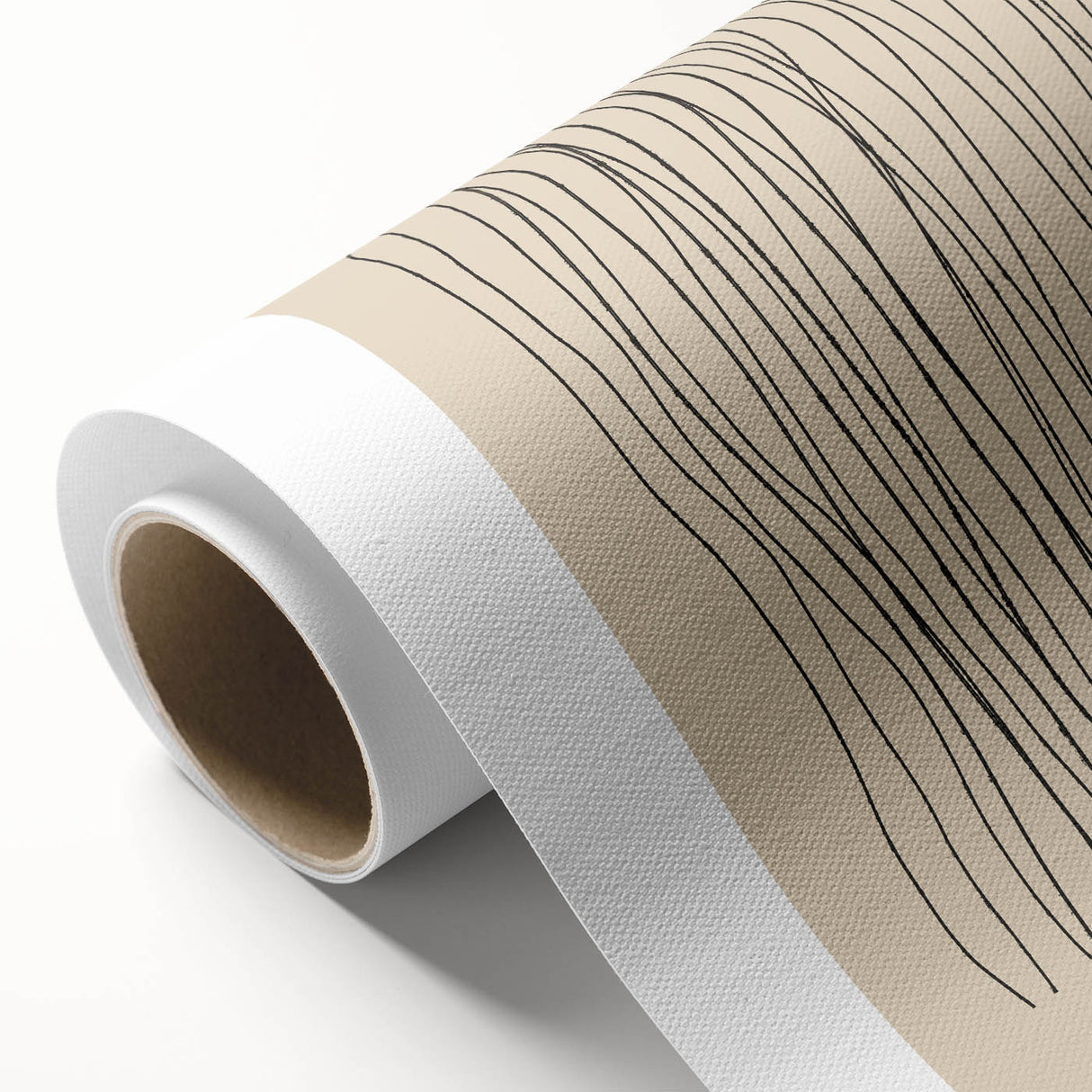Minimalist Abstract Line Art – Minimalism No.II in Neutral Tones