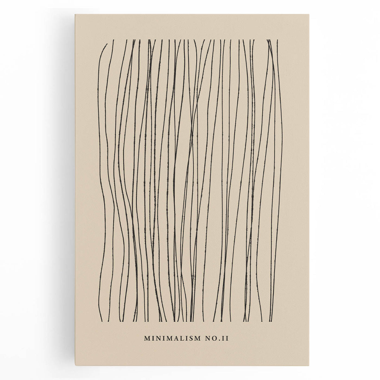 Minimalist Abstract Line Art – Minimalism No.II in Neutral Tones