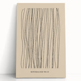 Minimalist Abstract Line Art – Minimalism No.II in Neutral Tones