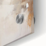 Minimalist Abstract Wall Art – Soft Beige and White Brushstroke Design