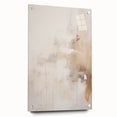 Minimalist Abstract Wall Art – Soft Beige and White Brushstroke Design