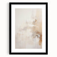Minimalist Abstract Wall Art – Soft Beige and White Brushstroke Design