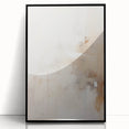 Minimalist Abstract Wall Art – Soft Beige and White Brushstroke Design