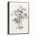 Minimalist Tree Sketch Art – Black and White Nature Drawing