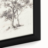 Minimalist Tree Sketch Art – Black and White Nature Drawing