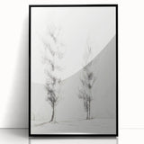 Minimalist Tree Sketch Art – Elegant Pencil Drawing of Two Trees