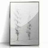 Minimalist Tree Sketch Art – Elegant Pencil Drawing of Two Trees