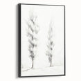 Minimalist Tree Sketch Art – Elegant Pencil Drawing of Two Trees
