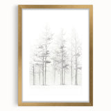 Minimalist Tree Sketch – Forest Scene in Soft Pencil Lines
