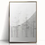 Minimalist Tree Sketch – Forest Scene in Soft Pencil Lines