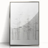 Minimalist Tree Sketch – Forest Scene in Soft Pencil Lines
