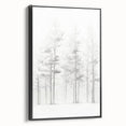 Minimalist Tree Sketch – Forest Scene in Soft Pencil Lines