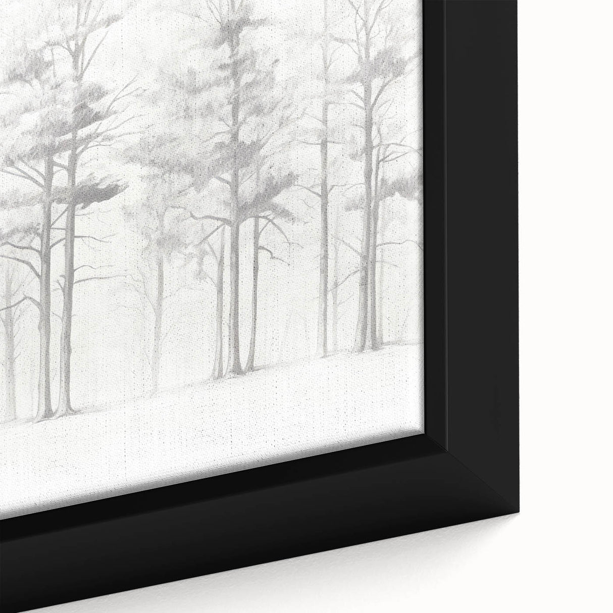 Minimalist Tree Sketch – Forest Scene in Soft Pencil Lines