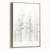 Minimalist Tree Sketch – Forest Scene in Soft Pencil Lines
