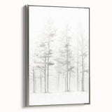 Minimalist Tree Sketch – Forest Scene in Soft Pencil Lines