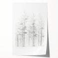 Minimalist Tree Sketch – Forest Scene in Soft Pencil Lines