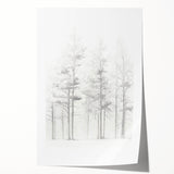 Minimalist Tree Sketch – Forest Scene in Soft Pencil Lines