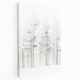 Minimalist Tree Sketch – Forest Scene in Soft Pencil Lines