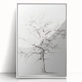 Minimalist Tree Drawing – Black and White Nature-Inspired Wall Art