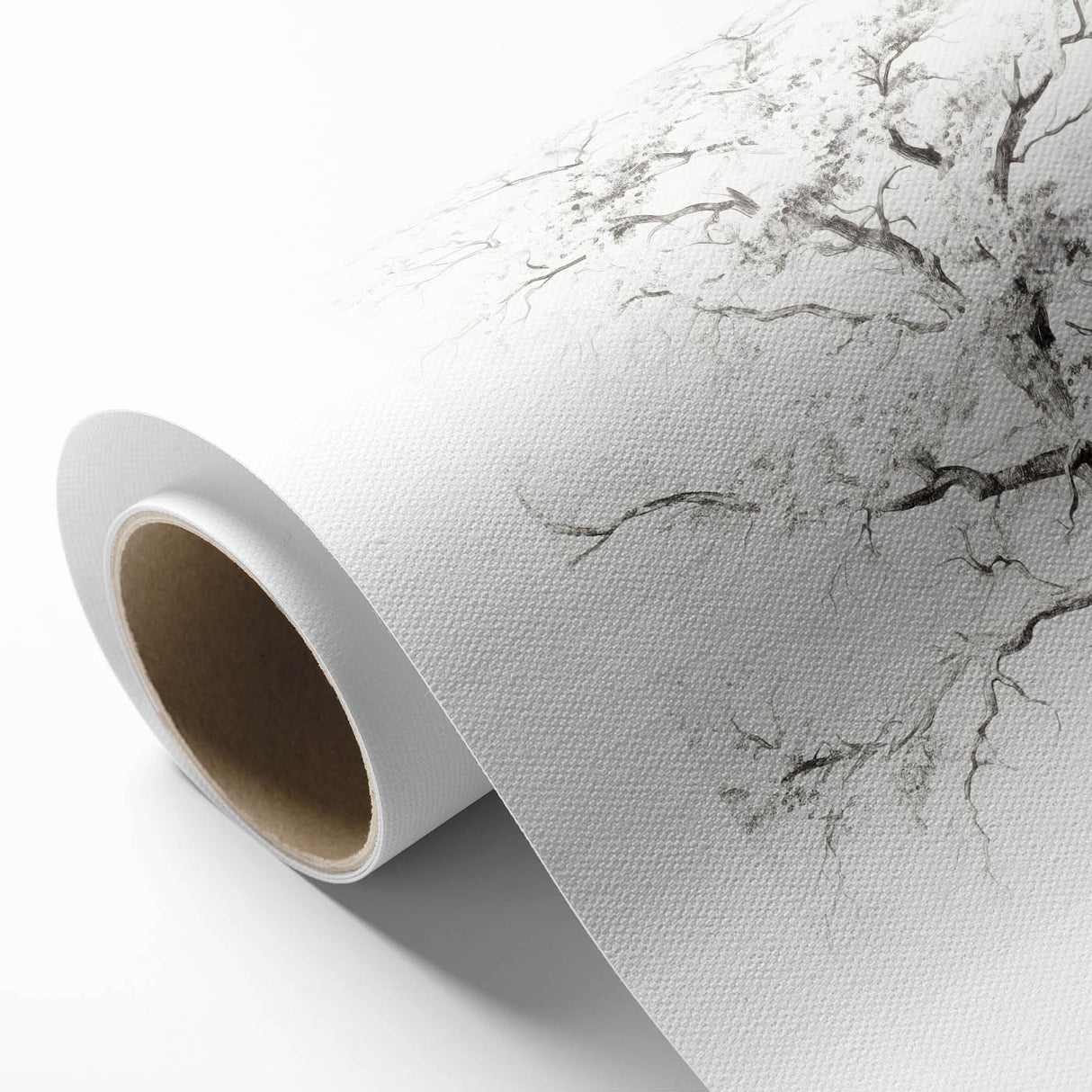 Minimalist Tree Drawing – Black and White Nature-Inspired Wall Art
