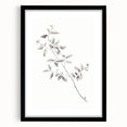 Minimalist Leaf Sketch – Elegant Pencil Drawing of a Branch