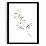 Minimalist Leaf Sketch – Elegant Pencil Drawing of a Branch