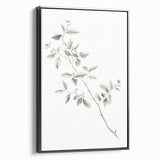 Minimalist Leaf Sketch – Elegant Pencil Drawing of a Branch