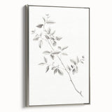 Minimalist Leaf Sketch – Elegant Pencil Drawing of a Branch