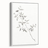 Minimalist Leaf Sketch – Elegant Pencil Drawing of a Branch