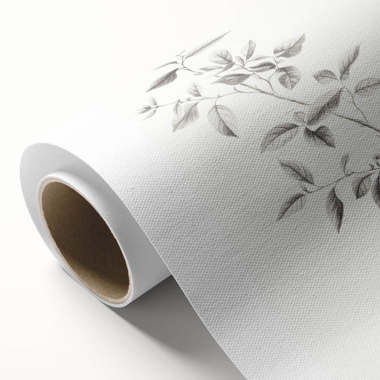 Minimalist Leaf Sketch – Elegant Pencil Drawing of a Branch