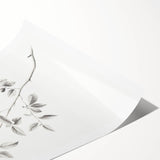 Minimalist Leaf Sketch – Elegant Pencil Drawing of a Branch