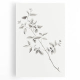 Minimalist Leaf Sketch – Elegant Pencil Drawing of a Branch