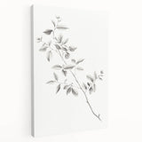 Minimalist Leaf Sketch – Elegant Pencil Drawing of a Branch