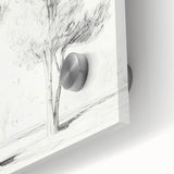 Minimalist Tree Sketch – Pencil Drawing of Two Trees in Nature