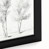 Minimalist Tree Sketch – Pencil Drawing of Two Trees in Nature