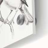 Minimalist Bird Sketch – Elegant Pencil Drawing of Two Birds on a Branch