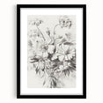 Minimalist Floral Art – Delicate Pencil Sketch of Flowers