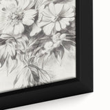 Minimalist Floral Art – Delicate Pencil Sketch of Flowers