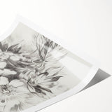 Minimalist Floral Art – Delicate Pencil Sketch of Flowers