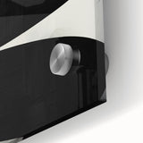 Minimalist Abstract Wall Art – Bold Black and White Organic Shape Design