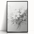 Minimalist Floral Sketch – Detailed Pencil Drawing of Flowers
