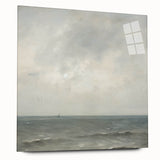 Minimalist Seascape Wall Art – Soft Tones of the Tranquil Horizon