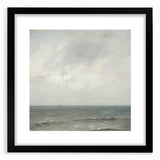 Minimalist Seascape Wall Art – Soft Tones of the Tranquil Horizon