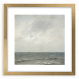 Minimalist Seascape Wall Art – Soft Tones of the Tranquil Horizon