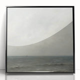 Minimalist Seascape Wall Art – Soft Tones of the Tranquil Horizon