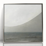 Minimalist Seascape Wall Art – Soft Tones of the Tranquil Horizon