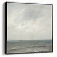 Minimalist Seascape Wall Art – Soft Tones of the Tranquil Horizon