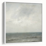 Minimalist Seascape Wall Art – Soft Tones of the Tranquil Horizon