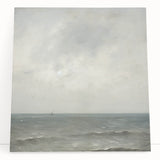 Minimalist Seascape Wall Art – Soft Tones of the Tranquil Horizon